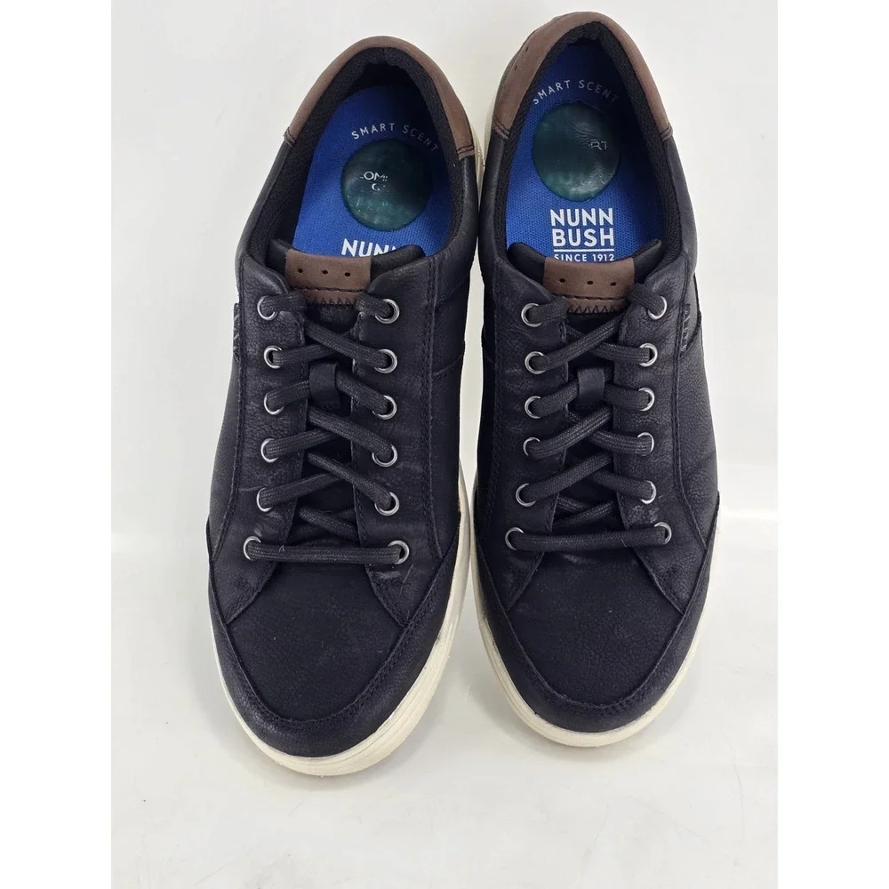 Men's Nunn Bush KORE City Walk Oxford Sneaker Lace Up Black Used‎ Sz 10.5 M